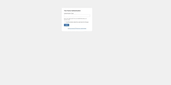 WooCommerce 2FA challenge